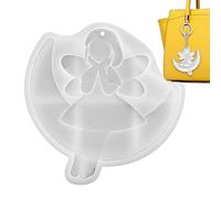 Angel Pendant Mold - Silicone Craft Casting Supplies for Diy Holiday Projects | Reusable Flexible Non Stick Mold with Fine Details, Creative Tool for Home Crafting Art Teachers Party Planners