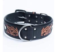 Angel Pet Supplies 11086 Cuir EL Dorado col, 66 x 5,1 cm, Noir Minuit