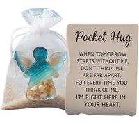 Angel Pocket Hug in Memory of The Dead, cadeau de poche tortue de voyage, un oreiller animal mignon qui offre encouragement, confort et soutien (ange)