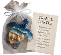 Angel Pocket Hug in Memory of The Dead, cadeau de poche tortue de voyage, un oreiller animal mignon qui offre encouragement, confort et soutien (tortue)