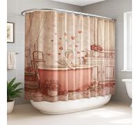 Angel Rideau de douche extra large en tissu imperméable pour salle de bain, décoration de chambre d'amis, 274 x 183 cm