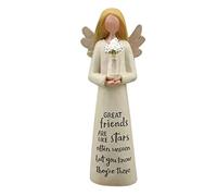 Angel Sisters Figurine Guardian Angel Figurine Ornement for Mom Birthday Home Decor Girl with Flower, Guardian Figurines