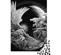 Angel Vs Demon Epic Battle Artwork Puzzle 1000 Pièces Cadeau Unique Jeu Éducatif Défi Jouet À De Qualité Supérieure Peinture Art pour Adultes Et Enfants À Partir De 12 Ans 70x50cm/1000pcs