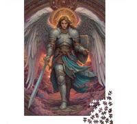 Angel Warrior Art Print -2 Puzzle 1000 Pieces Cadeau Unique Jeu Éducatif Challenge Toy À De Qualité Supérieure Peinture Art pour Adultes Enfants 52x38cm/1000pcs