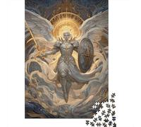 Angel Warrior Art Print Puzzles 1000 Pieces Cadeau Unique Jeu Éducatif Défi Jouet À De Qualité Supérieure Peinture Art pour Adultes Enfants 70x50cm/1000pcs