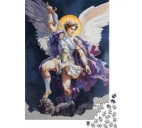 Angel Warrior Painting Puzzles 1000 Pièces Cadeau Unique Jeu Éducatif Challenge Toy À De Qualité Supérieure Peinture Art pour Adultes Et Enfants À Partir De 12 Ans 52x38cm/1000pcs