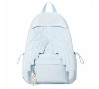 Angel Wing Backpack for Women, Large Capacity Nylon Rucksack (Blue)