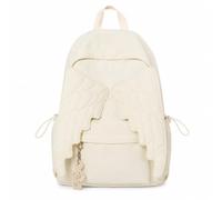 Angel Wing Backpack for Women, Large Capacity Nylon Rucksack (White)