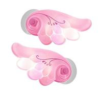 Angel Wing Emblem - 14.5x9.5cm Wind Powered 3D Motorcycle Helmet Ornament, Cute Waterproof Decorative Angel Wings For Rearview Mirror Bicycle Car Truck Trailer Tractor