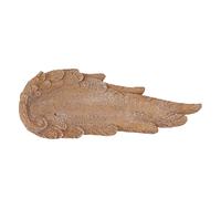 Angel Wings Pet Tombstone étanche étanche Marker en pierre commémorative pour animaux de compagnie personnalisés personnalisés pour les chats et les chiens sous un arbre préféré (Jaune sableux)