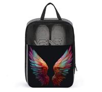 Angel Wings Sac à chaussures coloré pour voyage, usage quotidien, sac de rangement anti-poussière pour chaussures de golf