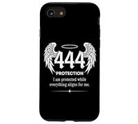 Angel Wings Spiritual Number 444 Protection angélique éthérée Coque pour iPhone SE (2020) / 7/8