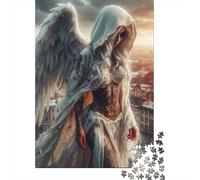 Angel with Wings 1000 Piece Puzzle for Adults Two Wolves Facing Each Other Fun and Challenging Family Game & Great Gift Idea 38x26cm 1000pcs