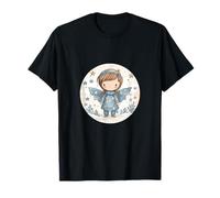 Angel with Wings for Women and Kids Cute Winter Wonderland T-Shirt