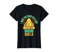 Angela Fat Buddah prononce Un drôle de nom d'Angela T-Shirt Graphique avec Valeur