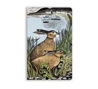 Angela Harding: Rathlin Hares (Soft Touch Journal)