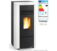 Angela Plus Evo 8kW Poêle à granulés canalisable blanc