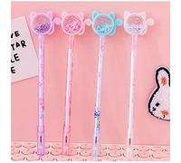 Angelastore Papeterie Kawaii Stylo Gel Pen School Office Supply Novel Creative Cat Glitter Recreation Cute Gel Pen 4pcs 19cm
