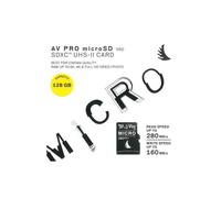 Angelbird Carte mémoire microSD XC AV Pro UHS-II 128 Go V60 avec adaptateur SD