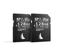Angelbird AV Pro Lot de 2 Cartes mémoire SD MK2 128 Go UHS-I V30 U3 Classe 10 pour Canon