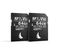 Angelbird AV Pro Lot de 2 Cartes mémoire SD MK2 64 Go UHS-I V30 U3 Classe 10 pour Canon