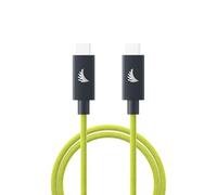 Angelbird USB-C 4.0 Solid Flex™ Cable Lime - 3,3 ft / 1 m - Fonctionnalités complètes - pour transfert de données jusqu’à 40 Go/s, charge rapide et sortie vidéo haute résolution