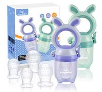 ANGELBLISS Tétine Pour Bébé/Tétine à Fruit/Tetine Grignoteuse Bebe/Tétine D'alimentation Pour Bébé - Jouet de Dentition Pour Bébé, Sans BPA (Paquet de 2)