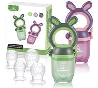 ANGELBLISS Tétine Pour Bébé/Tétine D'alimentation pour Bébé/Tétine à Fruit/Tetine Grignoteuse Bebe/Jouet de Dentition pour Bébé aux Appétissantes, Sans BPA(Paquet de 2) Vert