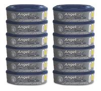 Angelcare - Dress Up - Recharges Octogonales pour Poubelle à Couche Dress Up/Essential - Anti Odeurs Et Grande Capacité - Lot de 12