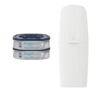 Angelcare Poubelle à Couches Classic XL avec 2 Recharges octogonales Poubelle à Couches (2 mois, 360 couches emballées) - Anti-Odeur Haute Capacité