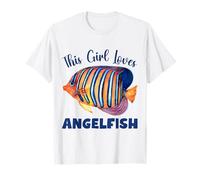 Angelfish « Cette Fille Aime Le Poisson-Ange » Les Filles Qui Aiment Le Poisson T-Shirt
