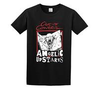 Angelic Upstarts Out of Control Men's T-Shirt Unisex Black Cotton Hip Hop Print Tee Shirts XL