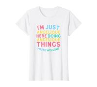 Angelique Fait des Choses drôles avec Angelique Name T-Shirt Graphique avec Valeur