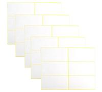Angelkiss 96 étiquettes blanches simples - Autocollant autocollant pour l'expédition d'adresse, 100x50 mm - Adhésif postal vide (5 pièces)