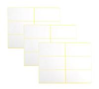 Angelkiss 96 étiquettes blanches simples, autocollantes pour adresses, 100 x 50 mm. Autocollants postaux vierges(3 pièces)