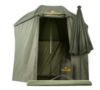 Angelkorb Parapluie de pêche avec paroi latérale de 2,50 m - Parapluie et tente de pêche, imperméable, protection anti-moustiques, inclinable à 45° - Tente de pêche pour le camping et l'extérieur