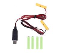 Angelliu 2 en 1 USB Éliminateur De Batterie Et Accessoire Transformateur Convient Aux Appareils Utilisant Piles AA Ou AAA 4.5v