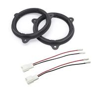 Angelluck Adaptateur d'entretoises de haut-parleur stéréo de voiture de 16,5 cm et fil de haut-parleur pour Smart Dacia Auto Accessoires Joint de klaxon de voiture