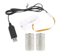 Angelluck Convertisseur de puissance pour 3 piles LR20 D avec câble de 198,1 cm/99,1 cm pour appareil électronique