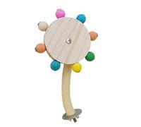 Angelluck Support multifonctionnel pour perroquets - Grattoirs - Jouet pour conure - Hamac - Moulin à vent - Jouet debout pour perroquet