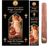 Angelo Custodes Bâtons d'encens religieux de 15 g Fragances & Sens non toxiques, pas de travail des enfants + porte-encens (12 boîtes de 15 g)