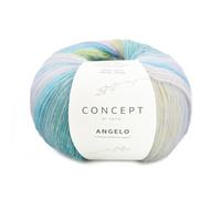 ANGELO Fil de Katia : pelote de 100 g de 450 m (bleu-malva kaki)