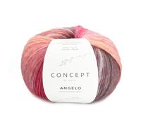 ANGELO Fil de Katia Pelote de 100 g de 450 m (rouge-noir (104))