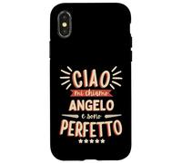 Angelo Idea Regalo Personalizzata Nome Divertente Coque pour iPhone X/XS