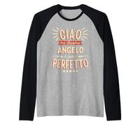 Angelo Idea Regalo Personalizzata Nome Divertente Manche Raglan