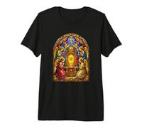 Angels At Holy Tabernacle Cathédrale Gothique Icône Art Prière T-Shirt Haut de Gamme