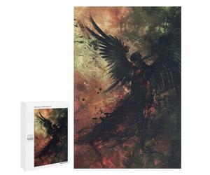 Angels Ethereal Descent - Puzzle-Image en Bois, 1000 PCS, Activité D’Hiver pour Adultes - pour Les Passionnés Qui Aiment Les Détails