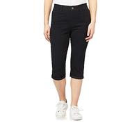 Angels Forever Young Women's 360 Sculpt Stretch Crop Jeans in Onyx, 8