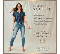 Angels Forever Young Women's Signature Straight Crop Jeans, Bali, 12