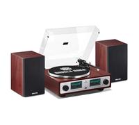 ANGELS HORN Platine Vinyle Bluetooth, Tourne-Disque Vintage avec Enceintes